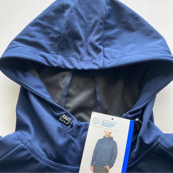 Mondetta Mens Hooded Active Jacket Size Large Navy NWT - Picture 5 of 12